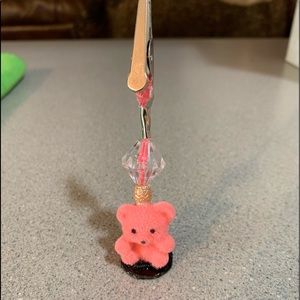 Pink teddy bear roach clip